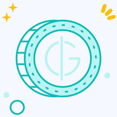 Para simgesinin vektör illüstrasyon tasarımı