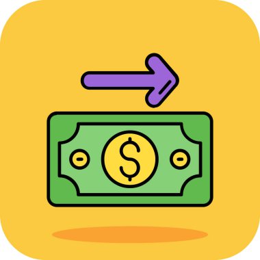 kişisel ve ticari kullanım için para vektörü simgesi simgesi vektör çizimi..