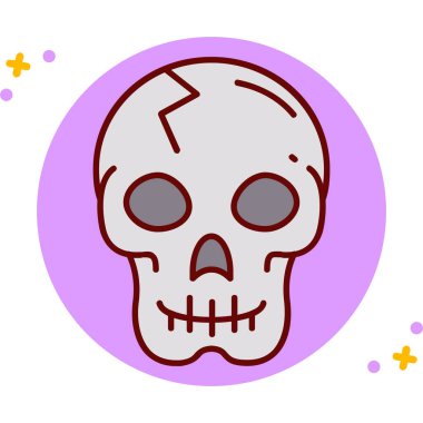 Cadılar Bayramı simgesi, vektör illüstrasyonu