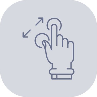 dokunmatik ekran simgesi, vektör illüstrasyonu