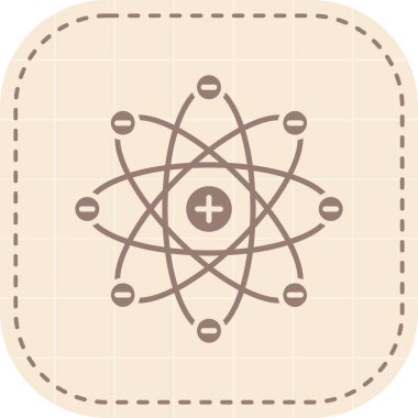 atom simgesi vektör illüstrasyonu