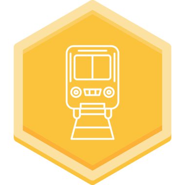 tren simgesi vektör illüstrasyonu