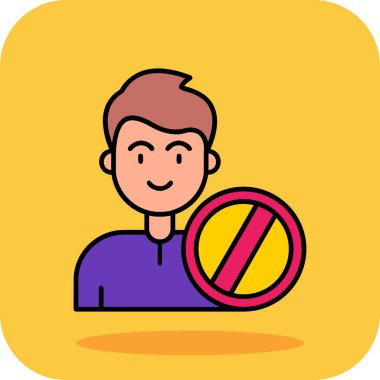 İzole edilmiş tek bir kullanıcı simgesinin vektör çizimi