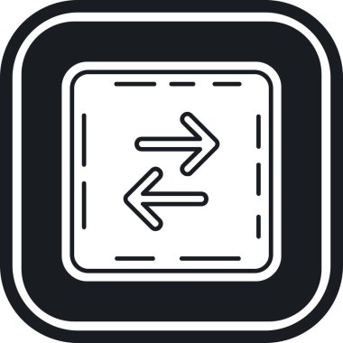 ok yönü simgesi ana hat biçiminde