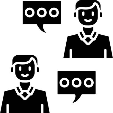 Çağrı merkezi operatör vektör simgesi