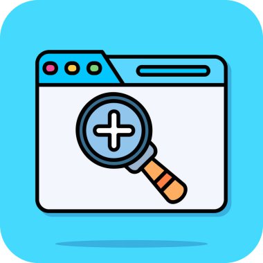 Arama motoru optimizasyon simgesi - taslak biçimi