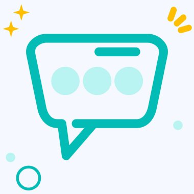 konuşma kabarcığı vektör çizimi