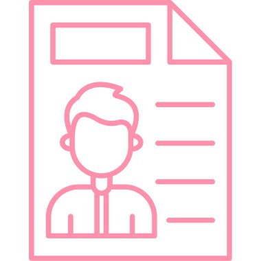 Bir insan simgesinin vektör illüstrasyonu