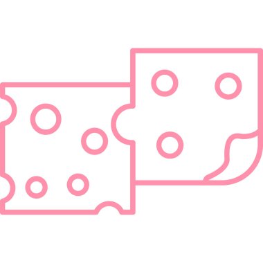 Peynir simge tasarlamak vektör