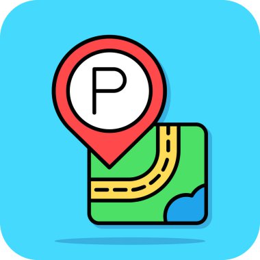 gps geçit konumu simgesi doldurulmuş dış hat biçimi