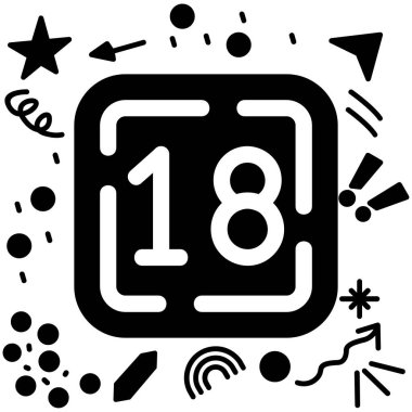 Takvim simgesi vektör illüstrasyonu