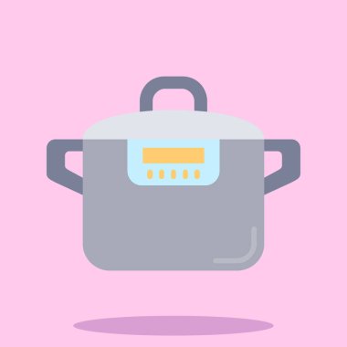pişirme tencere vektör simgesi