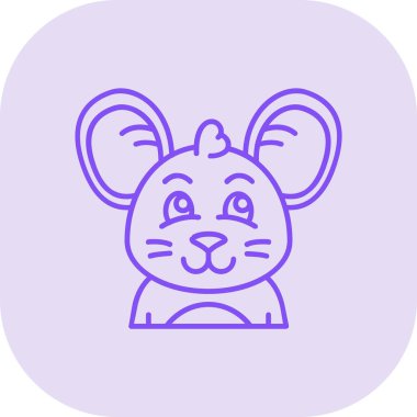 Şirin fare simgesinin vektör çizimi