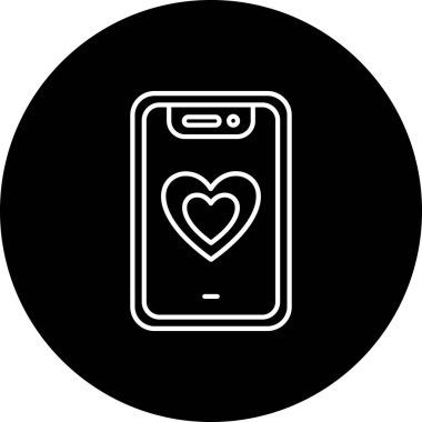 Cep telefonu simgesinin vektör illüstrasyonu