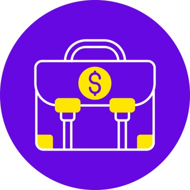 Çanta. Web simgesi basit tasarım