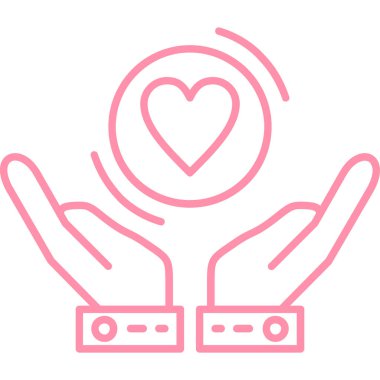 Bir kalbin vektör illüstrasyonu