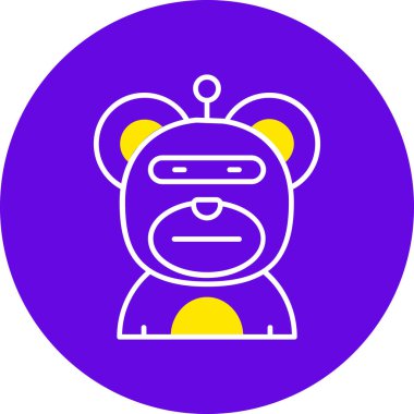 Ayı ikonunun vektör illüstrasyonu