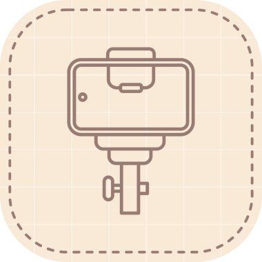 Kamera simgesi, vektör illüstrasyonu