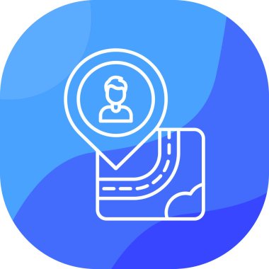 konum. Web simgesi basit illüstrasyon