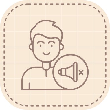 Tek bir izole simgenin vektör illüstrasyonu