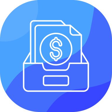 Para için. Web simgesi basit illüstrasyon