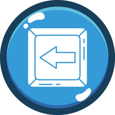 Bir tablet simgesinin vektör illüstrasyonu