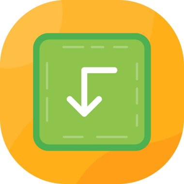 ok aşağı yön simgesi