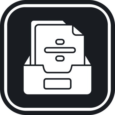 Dosya. Web simgesi basit illüstrasyon