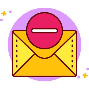 Kolayca düzenlenebilen zarf harf vektör simgesi