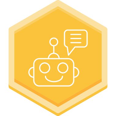 Sohbet ikonu, vektör illüstrasyonu. düz tasarım biçimi