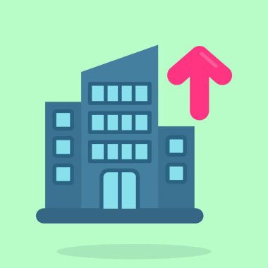  Şirket simgesi işaret vektör illüstrasyonu 