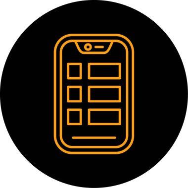 vektör telefon simgesi, basit vektör illüstrasyonu