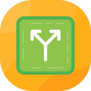 Yön. Web simgesi basit illüstrasyon