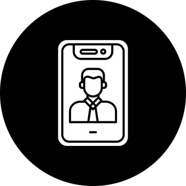 cep telefonu ikonu vektör illüstrasyonu