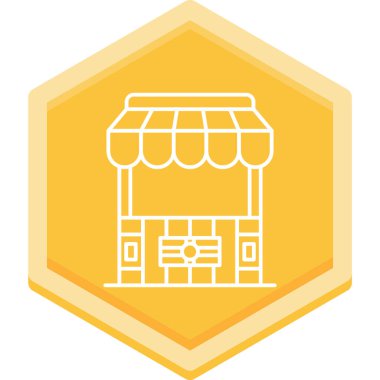 Bir binanın vektör illüstrasyonu