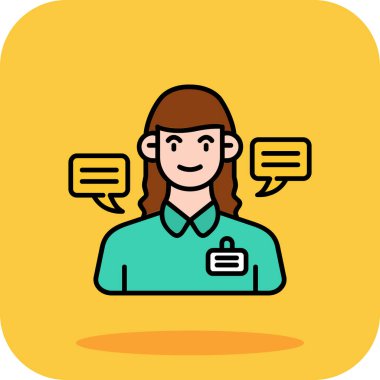 Çağrı merkezi simge rengi dış hat vektörü