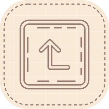 Tek simgenin vektör illüstrasyonu