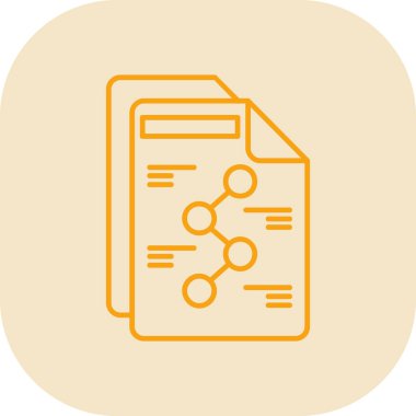 belge simgesi vektör illüstrasyonu