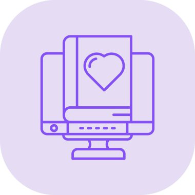 Monitör. Web simgesi basit tasarım