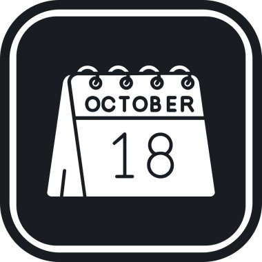 Takvim simgesinin vektör illüstrasyonu