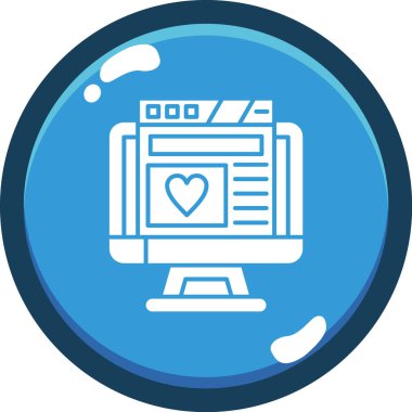 Web sitesi için web tasarım simgesi. vektör illüstrasyonu