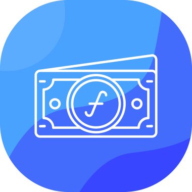 Para için. Web simgesi basit illüstrasyon