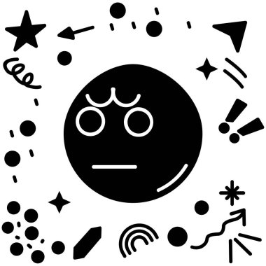 Kabartma biçiminde uzaylı simgesi