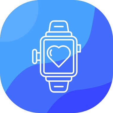 kalp modern ikon vektör illüstrasyonu