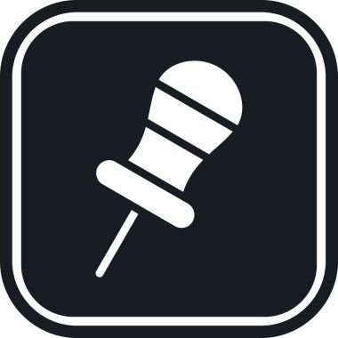 mikrofon simgesi vektör illüstrasyonu