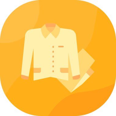 Bir ceket simgesinin vektör illüstrasyonu