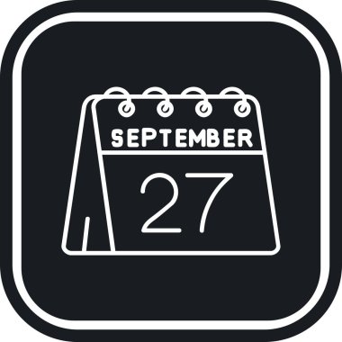 Takvim simgesi, vektör çizimi