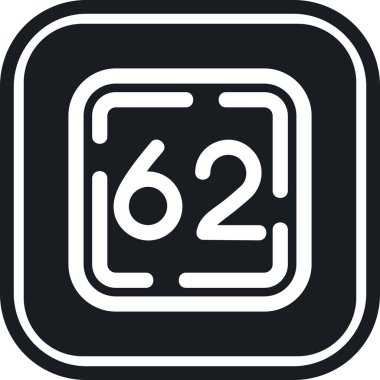 Beyaz arkaplanda 7167 simgesi izole edildi