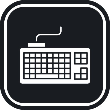 Bilgisayar klavyesi. Basit tasarım