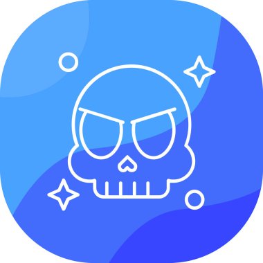 Beyaz arkaplanda izole edilmiş çizgi cadılar bayramı simgesi. Renkli taslak konsepti. vektör.